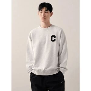 Covernat C Logo Pullover Crew Neck Gray Sweatshirt Men's Size Small